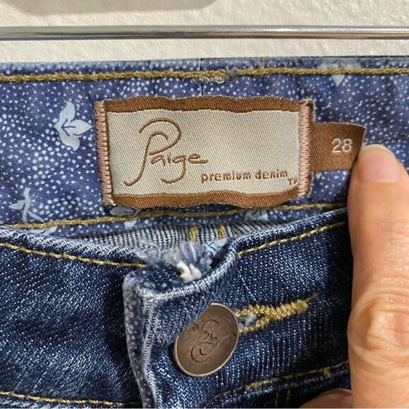 Paige Benedict Canyon Low Rise Straight Leg Jeans Sz 28 - Picture 5 of 13